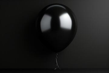 Black Friday sale in black glossy balloon