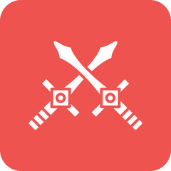 Sword Line Color Icon