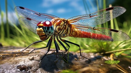 Close up of a dragonfly