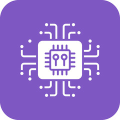 Human Brain Line Color Icon