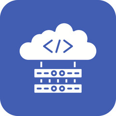 Software Defined Networking Line Color Icon