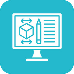 Product Design Line Color Icon