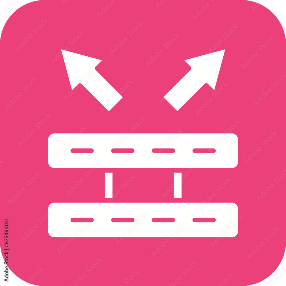 Poster scalable line color icon