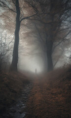 Fototapeta premium fog in the forest