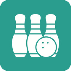 Bowling Line Color Icon