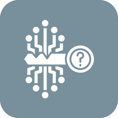 Lost Key Line Color Icon