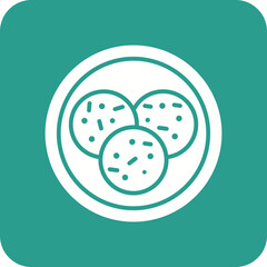 Cookies Line Color Icon