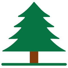 Obraz premium green christmas tree