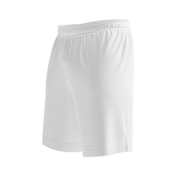 a blank soccer shorts image isolated on a white background
