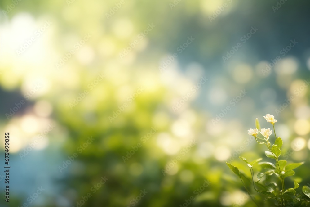 Poster blurred image of natural background from water. ai generative