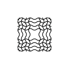 Ornament icon. Simple style decoration company poster background symbol. Ornament brand logo design element. Ornament t-shirt printing. Vector for sticker.