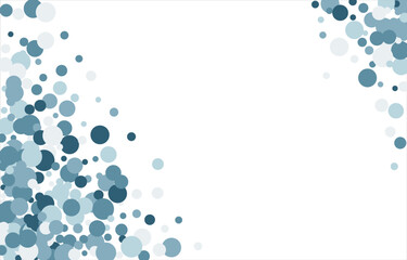 Bubbles pattern Frame Blue banner web. Colored Background. Vector illustration.