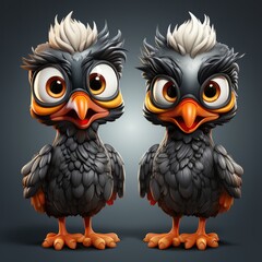 Fototapeta premium Conception de mascotte oiseaux