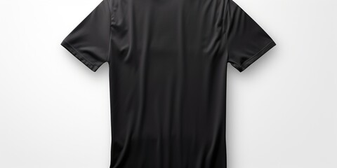 Plain black t - shirt mockup design. front and rear view. isolated on transparent background