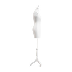 a image of a Tailors Female Mannequin isolated on a white background