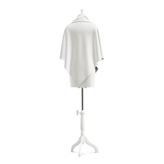 a image of a Tailors Female Mannequin with Shawl isolated on a white background