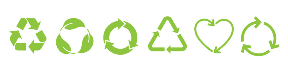 Arrow icons for recycling and circulation
