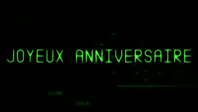Joyeux Anniversaire - Titre Glitch