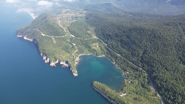 Gideros bay view, Cide, Kastamonu, Turkey, also the most beautiful natural Bay of your Black Sea, dating from the Genoese