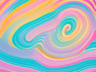 Fototapeta na wymiar Motley pied stripes, waves, lines, curls and bumps. Abstract beautiful background. Soft voluminous wavy lines of different color. Ripple movement fluctuation. Colorful background. Generated by AI.
