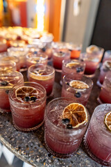 delicious fresh cocktails in a bar in medellin colombia