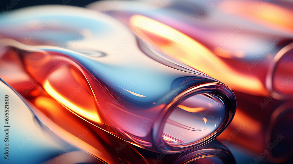 Poster modern conceptual color 3d background for design of visual projects