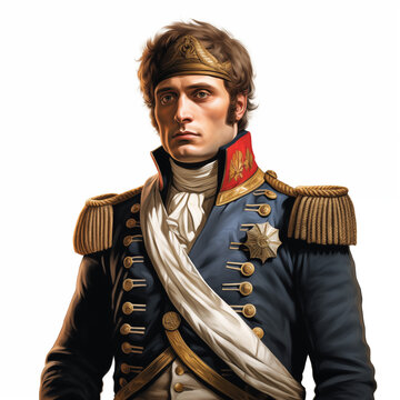 Portrait of of Napoleon Bonaparte build with IA, emperor of Europe 