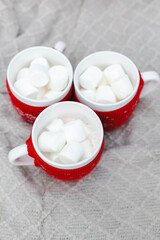 mugs with marshmallow 