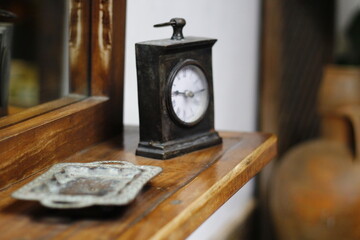 Ancient steel clock