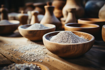 mortar and pestle close up. professional kitchen