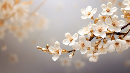 Spring blossom background. Beautiful nature scene with blooming tree and sun flare. Sunny day. Spring flowers. Beautiful Orchard. Abstract blurred background. Springtime