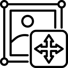 Fototapeta premium Move Images Icon