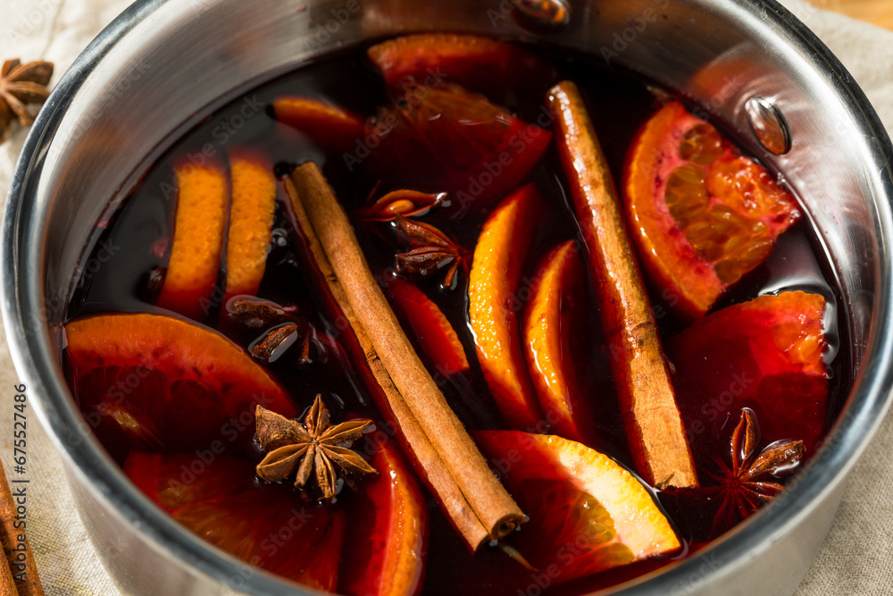 Poster Warm Refreshing Red Mulled Wine