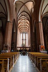 interior of a beautiful catholic church