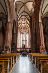 Fototapeta premium interior of a beautiful catholic church