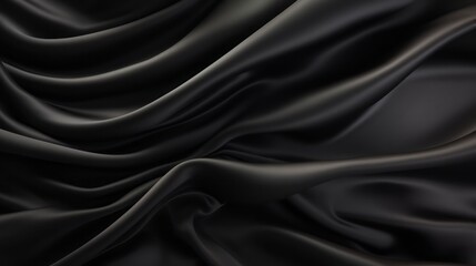 Fototapeta premium background black silk with folds.