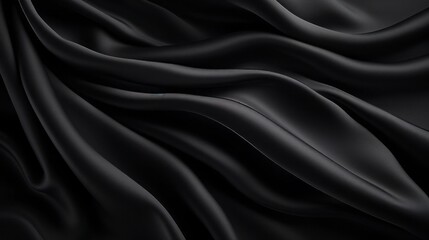 Fototapeta premium background black silk with folds.