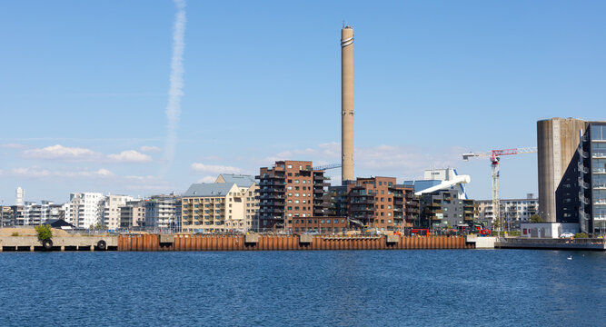 view over Limhamn a summer day