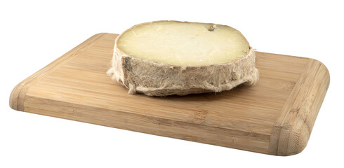 goat cheese on wooden board