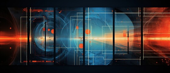 Scifi design external panels abstract. light color