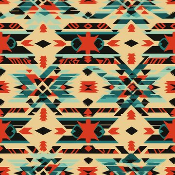 Native American Navajo Rug Pattern