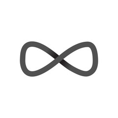 Naklejka premium Infinity Simple, Miimal, Flat icon for ux ui design, vector design element, web, online, website, iconography