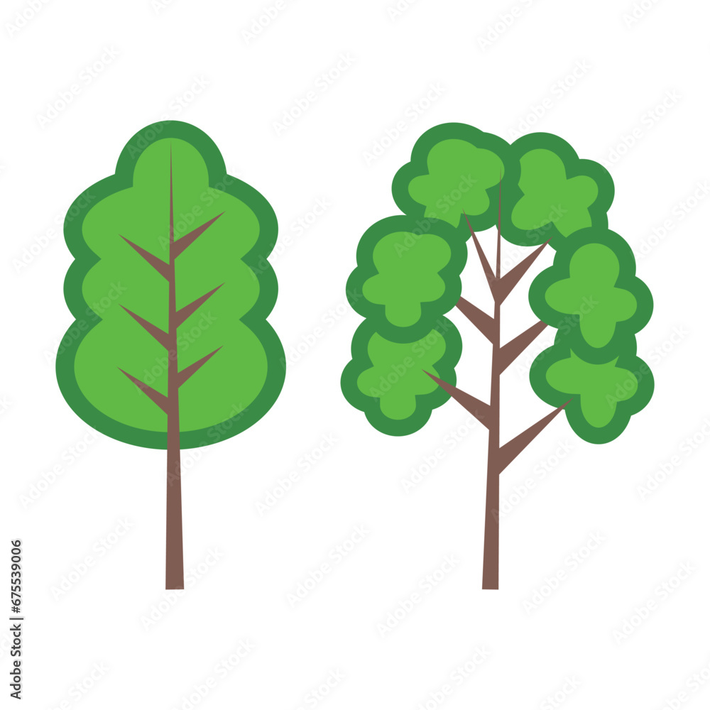 Poster tree icon vector isolated on white background for your web and mobile app design, tree logo concept