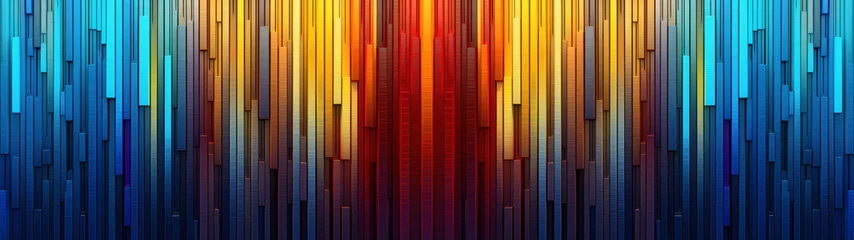 Fotobehang Rustical colored stripes wallpaper in vertical seamless design pattern as background banner texture  © Gertrud