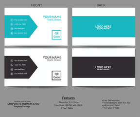 Corporate Business Card Template Vector