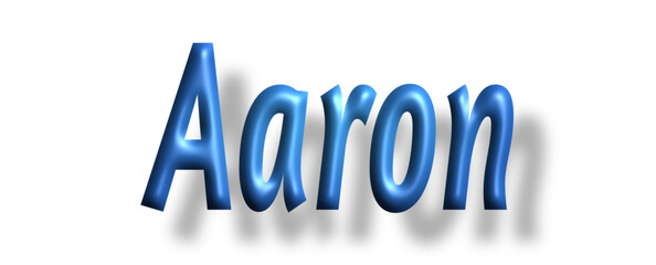 Aaron - light blue/ blue color - writen name - ideal for websites, emails, presentations, greetings, banners, cards, books, t-shirt, sweatshirt, prints, cricut, silhouette,
