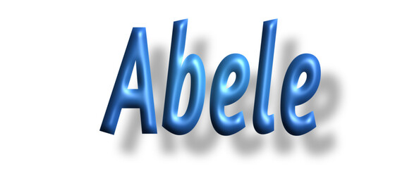 Abele - light blue/ blue color - writen name - ideal for websites, emails, presentations, greetings, banners, cards, books, t-shirt, sweatshirt, prints, cricut, silhouette,
