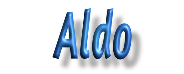 Aldo - light blue/ blue color - writen name - ideal for websites, emails, presentations, greetings, banners, cards, books, t-shirt, sweatshirt, prints, cricut, silhouette,
