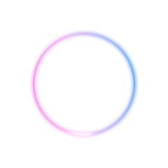 neon round frame
