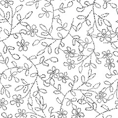 Flowers Made of Dots